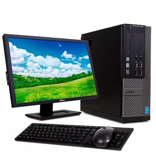 Computadora Ultra Slim Dell Core i5 8gb RAM 240gb SSD Monitor 22" (Reacondicionado)