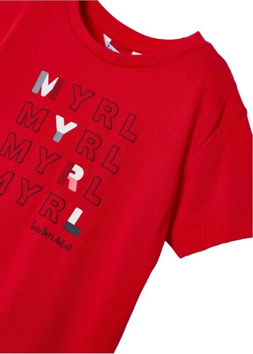 Playera Manga Corta Niño Marca Mayoral Color Rojo