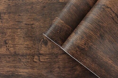 12 Mts X 45 Cmpapel Pintado Autoadhesivo Veteado De Madera