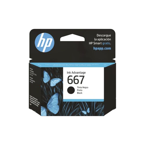 Combo De 2 Cartuchos De Tinta HP 667 Negro Original 3YM79AL