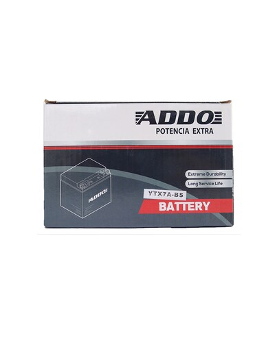 BATERIA PARA MOTOCICLETA CON GEL ADDO YTX7A-BS  150*87*93  12V 7AH