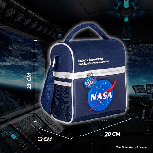 TechZone Kit Mochila Escolar con Lonchera bolsa para almuerzo Edición NASA