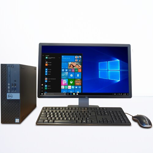 Computadora Dell i5 6ta Gen 16gb RAM 1TB HDD Monitor 22" (Reacondicionado) 