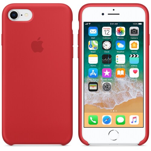 Funda de Silicon iPhone 8 / iPhone 7 - Rojo