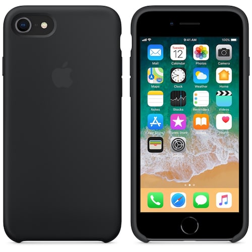 Funda de Silicon iPhone 8 / iPhone 7 - Negro