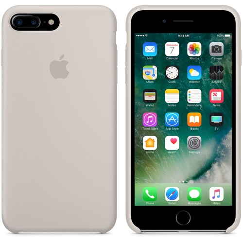 Funda de Silicon iPhone 8 Plus / iPhone 7 Plus - Piedra