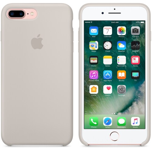 Funda de Silicon iPhone 8 Plus / iPhone 7 Plus - Piedra