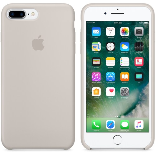 Funda de Silicon iPhone 8 Plus / iPhone 7 Plus - Piedra