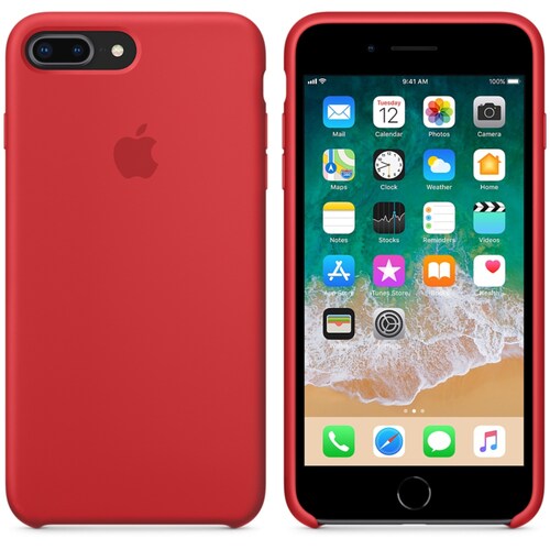 Funda de Silicon iPhone 8 Plus / iPhone 7 Plus - Rojo