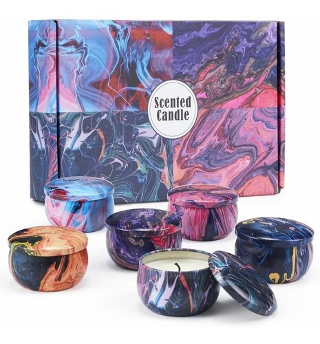 6 Piezas Velas Aromáticas Regalo Cumpleaños Navidad Boda FUNBU