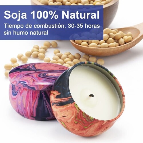 6 Piezas Velas Aromáticas Regalo Cumpleaños Navidad Boda FUNBU