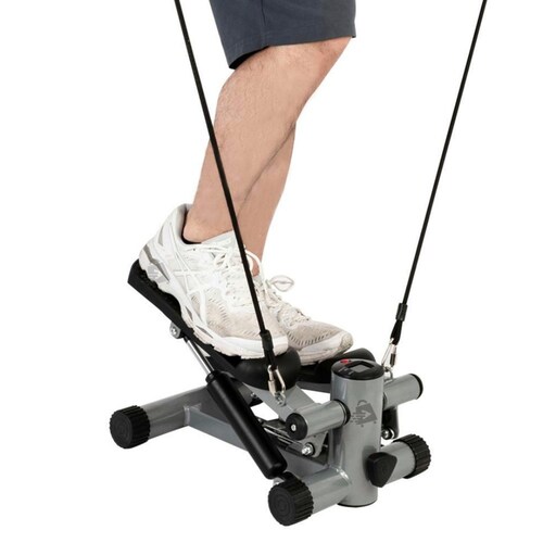 Mini Elíptica Escaladora Con Ligas De Resistencia Portátil Con Pantalla LCD.