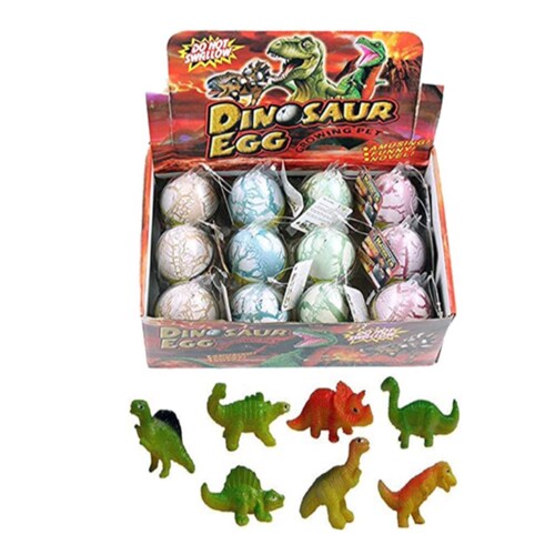 6 bombas de baño para niños Mini juguetes Dino dentro de cada