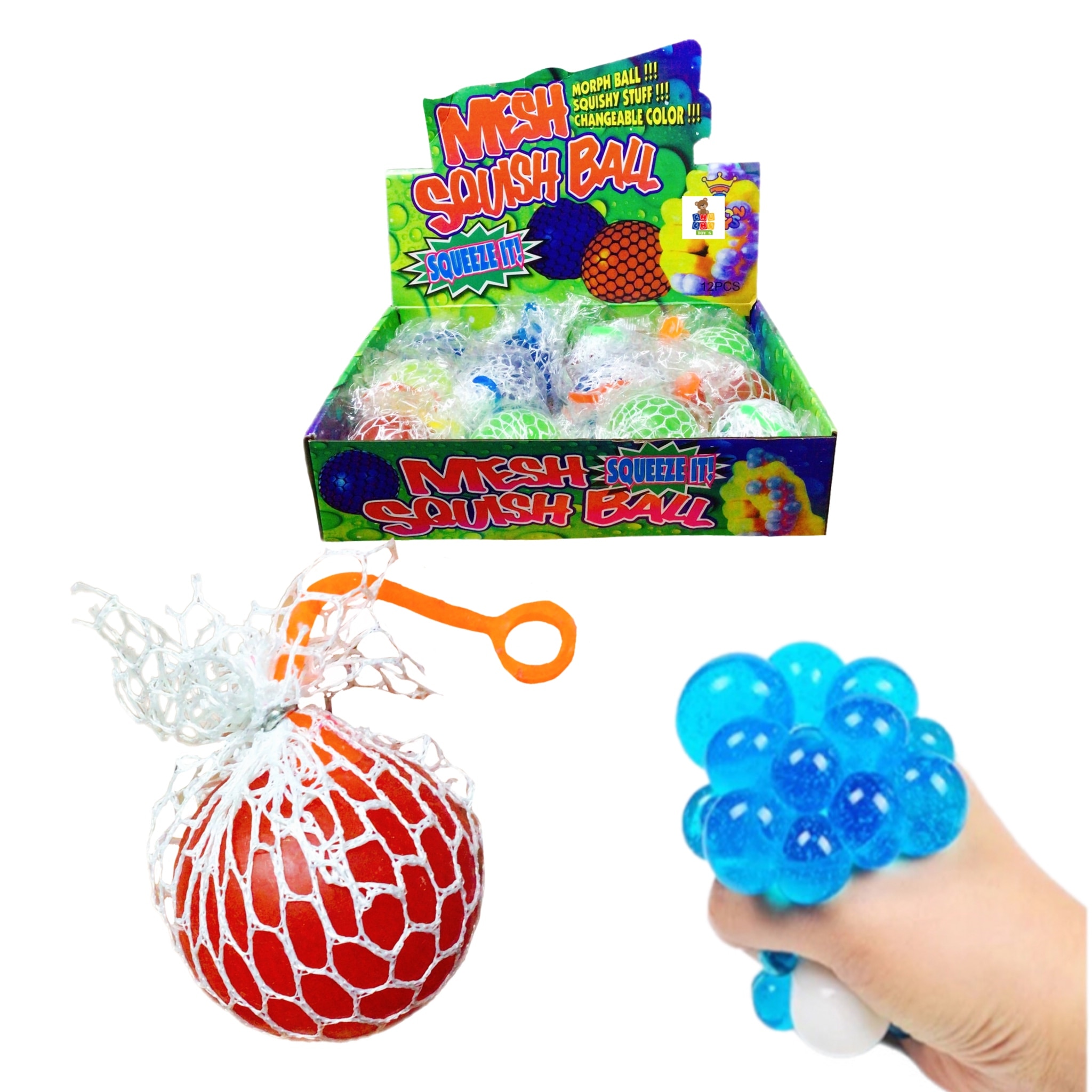 12 Pelotas Antiestres Cerebro Squishy Hidrogel Sensorial Bal