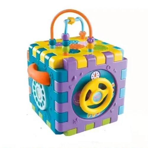 Juguete Didáctico Montessori Educativo 6en1 Música Cubo Bebé