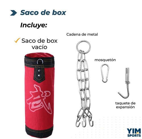 Saco Boxeo Costal Profesional Artes Marciales Uso Rudo 60cm