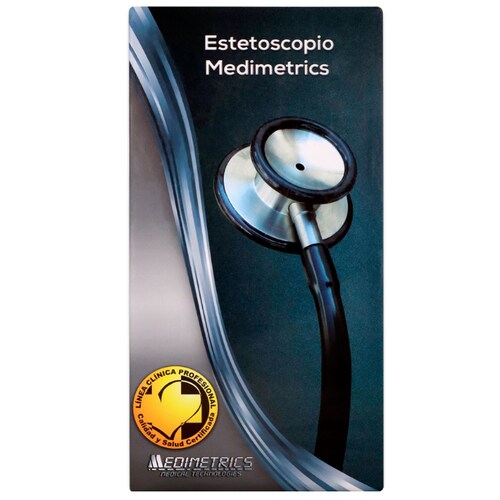 Estetoscopio Medimetrics Negro Classic ll - Médica Depot