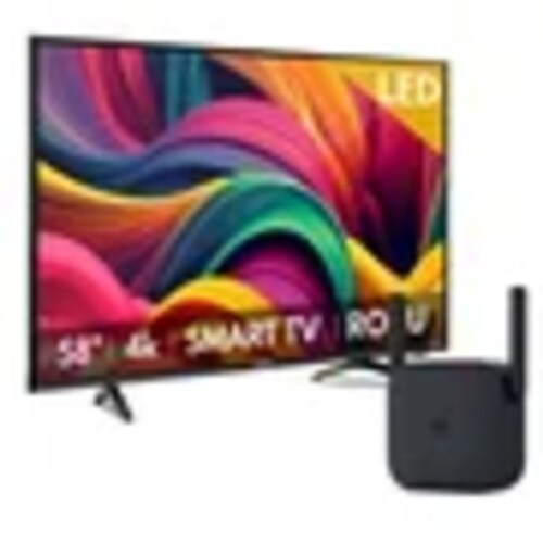 Pantalla combo Hisense 58A6GR UHD 58" pulgadas HDR 4K Smart TV Roku Led + Repetidor Xiaomi 