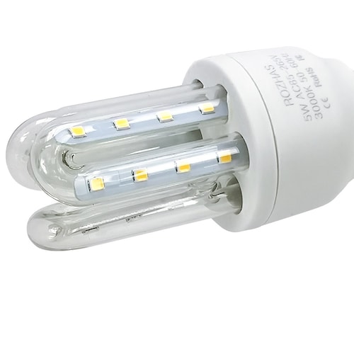 Foco Led Ahorrador de Luz Calida de 5 Watts 400 Lumenes Caja con 5 Piezas Ahorrador con Gran tiempo de Vida / Master / ROZ-YMP-5W-5