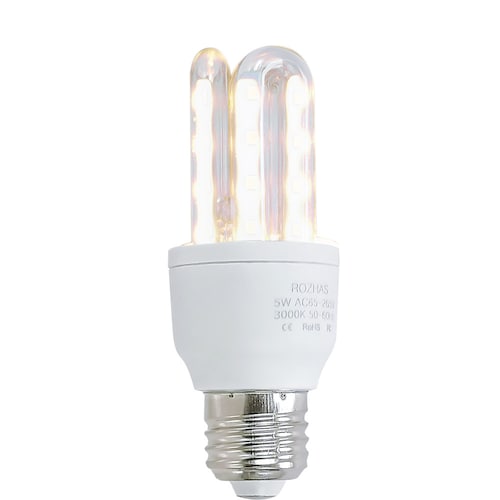 Foco Led Ahorrador de Luz Calida de 5 Watts 400 Lumenes Caja con 5 Piezas Ahorrador con Gran tiempo de Vida / Master / ROZ-YMP-5W-5