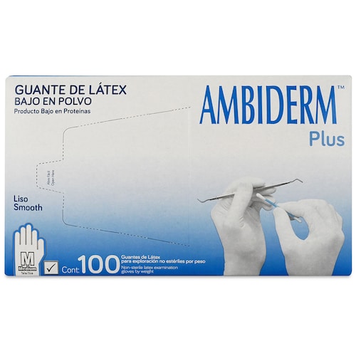 Kit 2 Cajas de Guante de  Exploración No Estéril Plus Blanco Mediano - Médica Depot