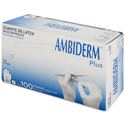 Kit 2 Cajas de Guante de  Exploración No Estéril Plus Blanco Mediano - Médica Depot