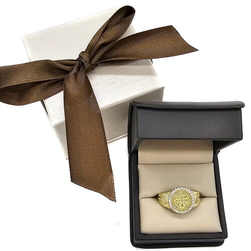 Anillo De San Benito Oro 10k-i Con Zirconia Suiza
