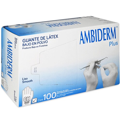 Kit 2 Cajas de Guantes De Exploración No Esteril Chico Ambiderm - Médica Depot
