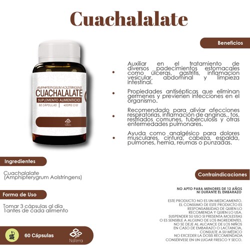 Cuachalalate NaTerra 60caps.