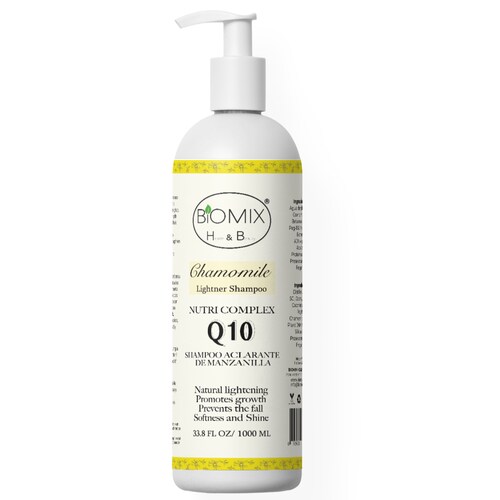 Shampoo Aclarante De Manzanilla Sensitive reforzado con Nutricomplex Q10 para Crecimiento del Cabello 1 Litro