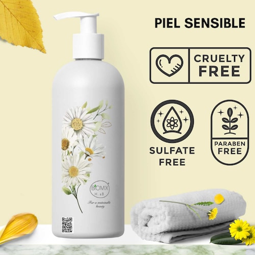 Shampoo Aclarante De Manzanilla Sensitive reforzado con Nutricomplex Q10 para Crecimiento del Cabello 1 Litro