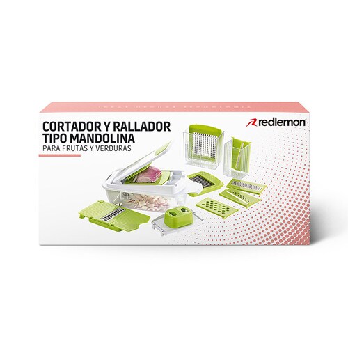 Cortador y Rallador Tipo Mandolina para Verduras y Frutas Redlemon