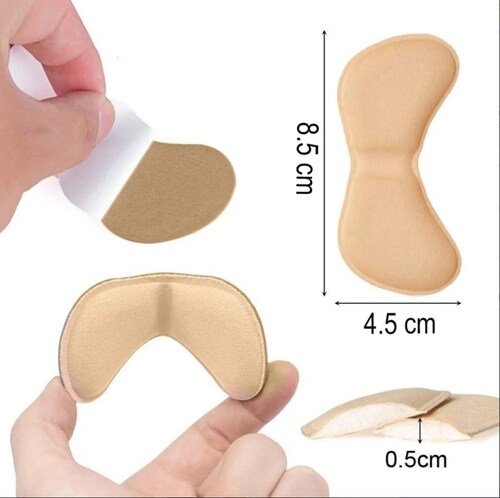 Almohadillas De Talón Adhesivas para Zapatos Taloneras beige