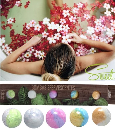 Sweet 5 Bombas Efervescentes Para Baño. Aromas Naturales.spa