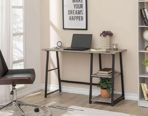 Escritorio Home Office Gris .