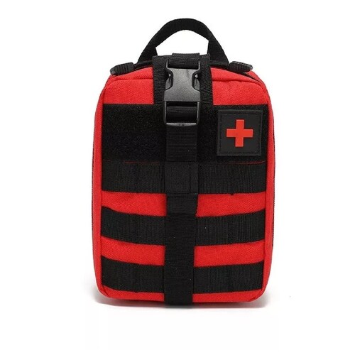 Mochila Botiquín Táctico Militar Paramédico Bolsa Campismo Rojo