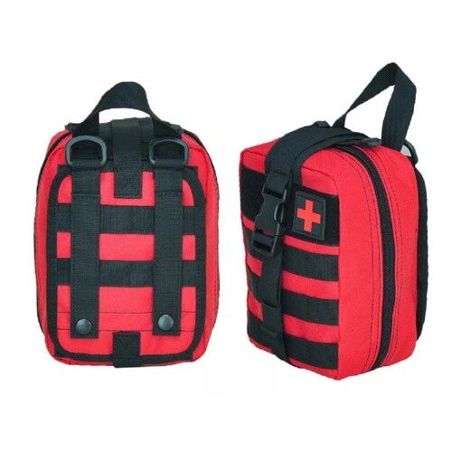 Mochila Botiquín Táctico Militar Paramédico Bolsa Campismo Rojo