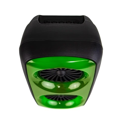 Bocina Doble Bluetooth Rick And Morty Luz Led Radio FM USB