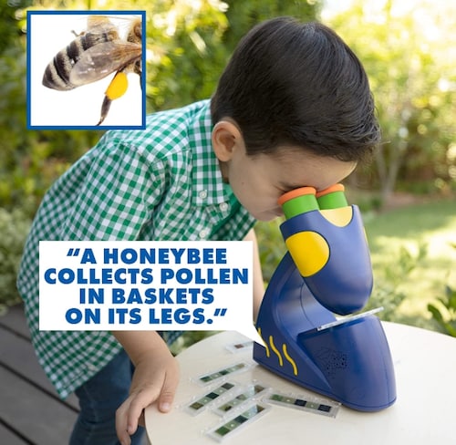 Microscopio infantil con audio introducción ala ciencia 