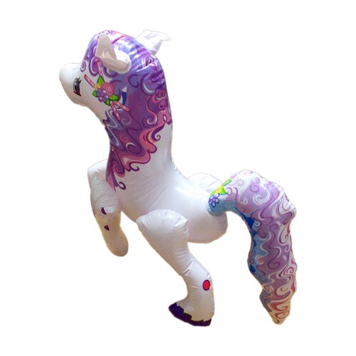3 Unicornio Poni Figura Inflable Playa Juguete 55cm