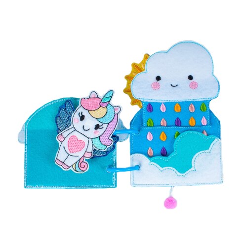 Libro Sensorial: Casita Del Unicornio