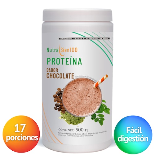 Proteína en polvo Chocolate Keto Pre-workout 22g proteína NO Azúcar Natural 500g