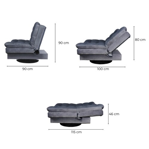 Sillón Individual Moderno Gris