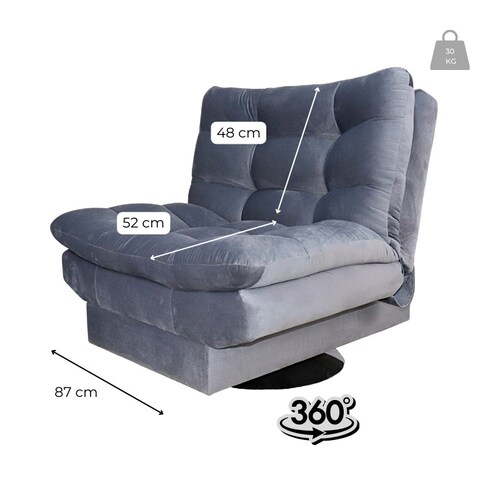 Sillón Individual Moderno Gris