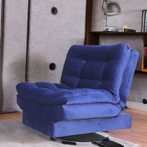 Sillón Individual Giratorio Azul