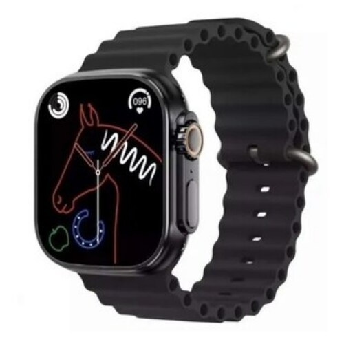 Smartwatch T900 Ultra Negro Bluetooth Reloj Inteligente Recargable Carga Inalambrica