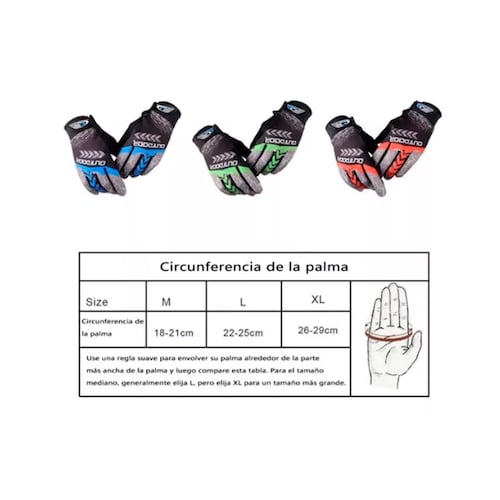 Guantes Con Almohadillas De Gel Para Bicicleta De Montaña