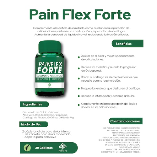 Pain Flex Forte NaTerra 30 capletas