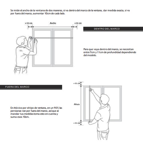 Persiana Enrollable Blackout 120 x 200  Hecha en México