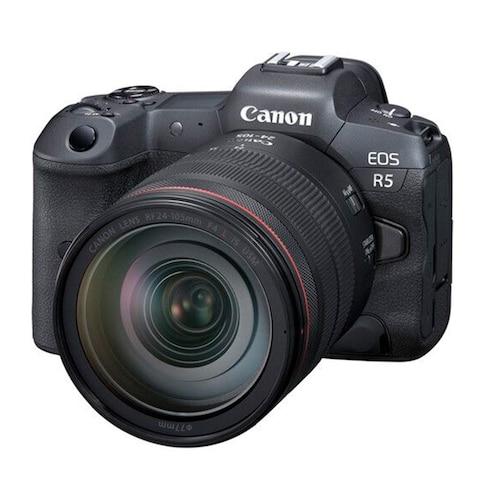 Cámara Canon EOS R5 con lente RF24-105mm F4 L IS USM Kit